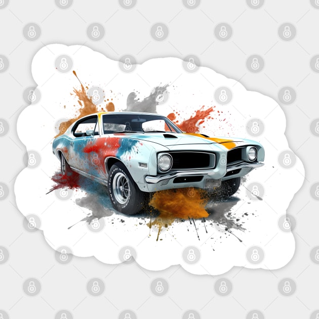 Pontiac GTO Sticker by Urban Archeology Shop Gallery